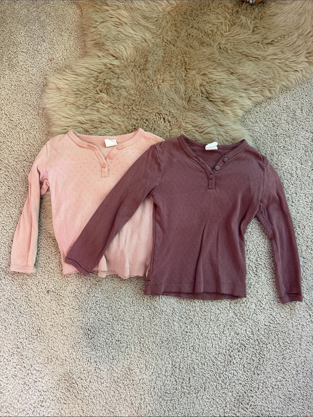 H&M Baby // 2 pack long sleeve shirt